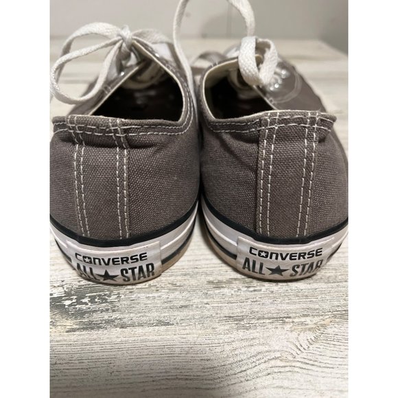 Converse Allstars gray white lace-up sneakers men’s size 7 women’s 9 - Picture 3 of 5